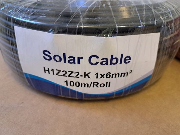 Solar kábel 6mm2 Fekete
