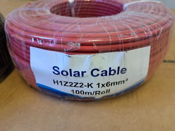 Solar kábel 6mm2 Piros